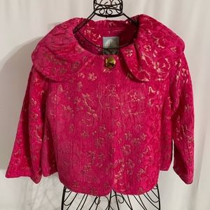 Pink and Gold  Brocade Jacket - Worn once!